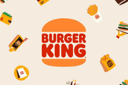 The "Burger King" logo surrounded by icons from the kiosk. The "Burger King" logo surrounded by icons from the kiosk.