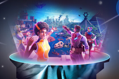 Happy 3d characters are enjoying Univers. Happy 3d characters are enjoying Univers.