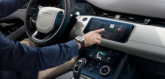 Man driving a car. Man driving a car.